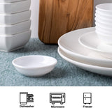 Dipping Bowls Sets of 12- Delling 1.2 Oz Porcelain Dip Soy Sauce Dishes & Bowl Small Cups for Sushi Tomato Sauce, Soy, BBQ -Chip and Dip Serving Bowl Set,White