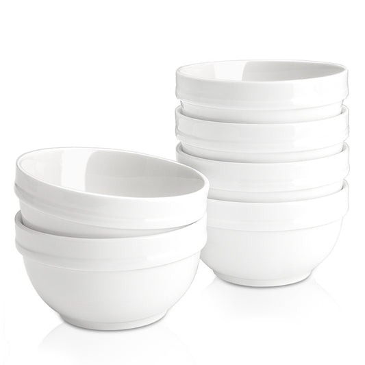 Delling D20T19 10Oz Ceramic Bowl Set with Durable and Anti-scald Design